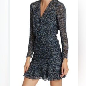 VERONICA BEARD Rosalia Vine Floral Mini Dress Womens size 4 Mini